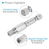 CoCud Magnetic Pentagon Bits, H6 Head 1/4" Hex Shank 2"
