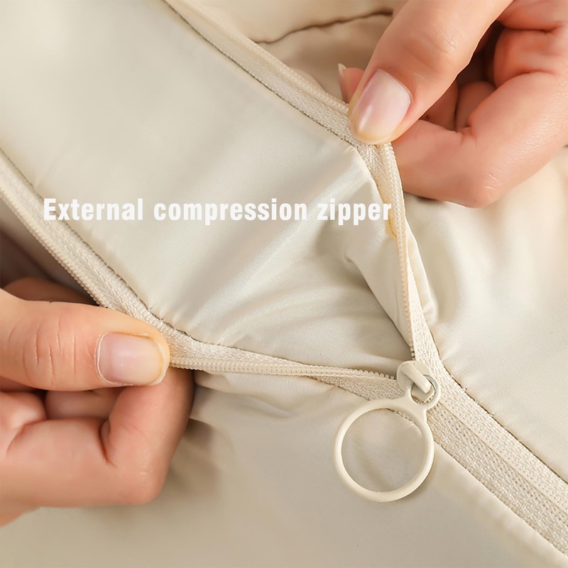 Beige suitcase organiser, packing cubes compression, packing cubes, packing cubes