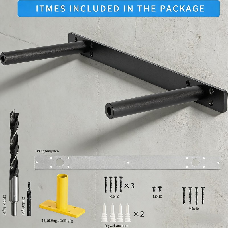 PICESA 16'' Heavy-Duty Hidden Floating Shelf Bracket – 210 LBS