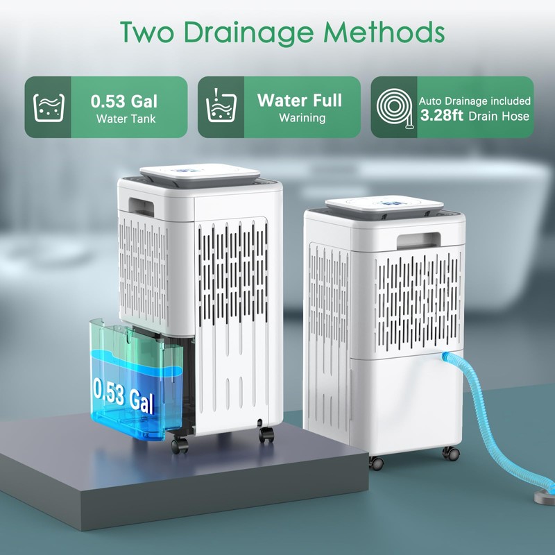 LUKO 2000 Sq. Ft Dehumidifiers for Large Room and Basements,