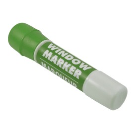JAM Paper Team Spirit Window Markers - Washable Ink for Car/Home Windows - Green - Sold Individually