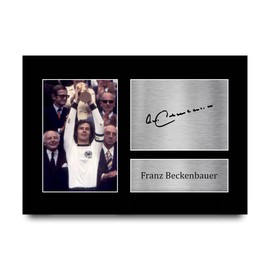 HWC Trading A4 Franz Beckenbauer Germany World Cup 1974 Gifts Printed Autographs Picture for Fans and Supporters - A4