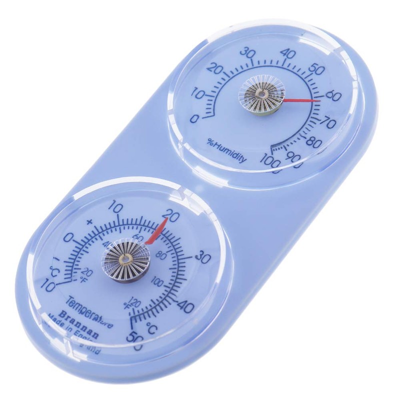 Twin Dial Thermometer Hygrometer To Measure Temperature and Humidity Levels