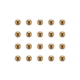 sourcing map 100 x Precision Balls, Solid Brass Balls, 4 mm Ball Bearings