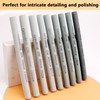 LWCUSNJ 9pcs Round Green Carbon Sharpening Stone Sticks Set, Green