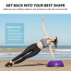 Zelus 23" Half Exercise Ball Trainer Balance Stability Ball Resistance