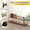 XSBAIHUO Shoe Rack - Metal Shoe Rack Organizer - Stackable