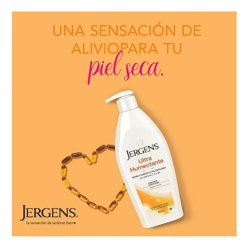 Jergens Crema Corporal Ultra Humectante Piel Repara Nutre