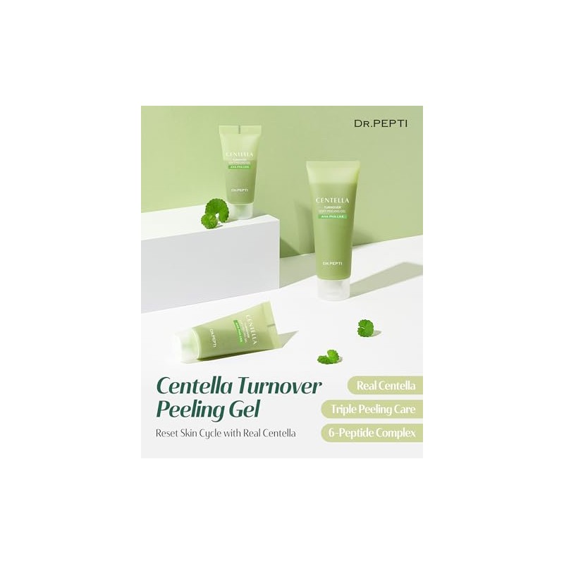 dr.pepti Centella Turnover Soft Peeling Gel - Exfoliante Facial Coreano