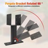 3 Pcs 4“x 4" Roof Riser Brackets Kit(ID 3.6"x3.6"),Heavy Duty
