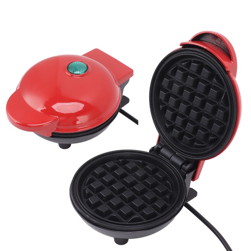 Mini Waffle Maker Stick Proof Double Sided Round Multifunctional Breakfast
