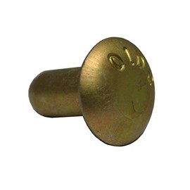 MS20470-A6-6 Solid ALUMINUN Rivet, (3/16 X 3/8) Universal Head, Gold Finish, (Pack of 1 Pound - Approximately 592 Pieces)
