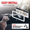 Bell Automotive 22-1-46104-8 Paw Prints License Plate Frame, Corrosion Resistant,