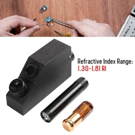 Gemstone Refractometer, Professional Refractometer Jewellery RHG181 1.30 1.81 for Measuring the Refractive Index of Gemstones and Solid Materials