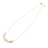 JewelVOX Necklace Slide Adjuster Cotton Pearl Pave Ball Gradient Necklace