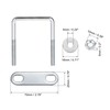 sourcing map Pack of 2 square U-bolts, 2 inch (50