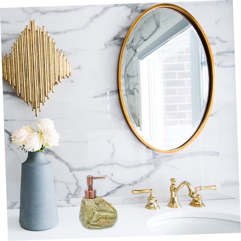 LABRIMP Elegant Ceramic Hand Soap Bottle Stone Patterned Dispenser Scented