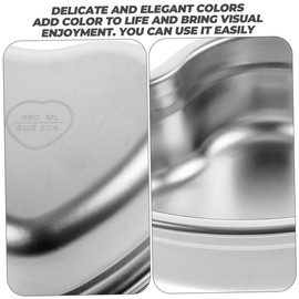 SHOWERORO Heart Shaped Stainless Steel Dish Snack Plate for Desserts Appetizers Lightweight Easy to Clean for Restaurants Hotels and Picnics