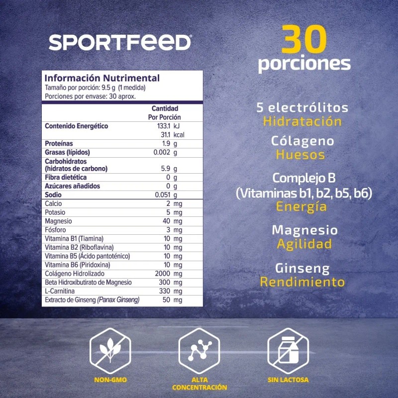 Colágeno Hidrolizado Sportfeed Cycling Electrolitos 285gr