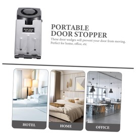 Operitacx Portable Door Stop Alarm Security Feature Anti-Theft Door Stopper for Home Use Compact Design for Safety for Families Noise Reduction for