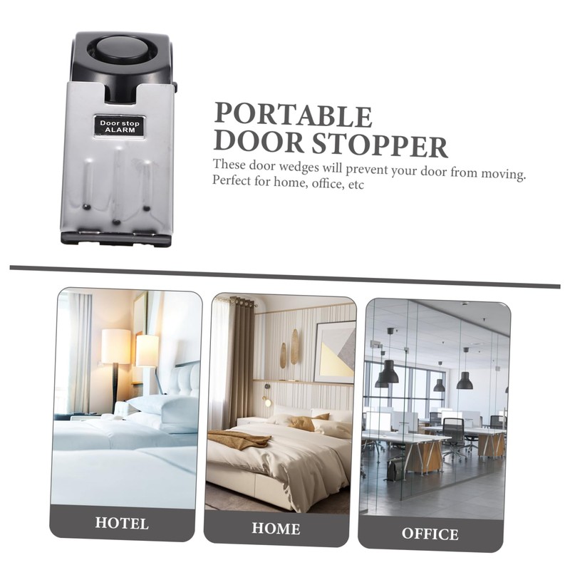 Operitacx Portable Door Stop Alarm Security Feature Anti-Theft Door Stopper