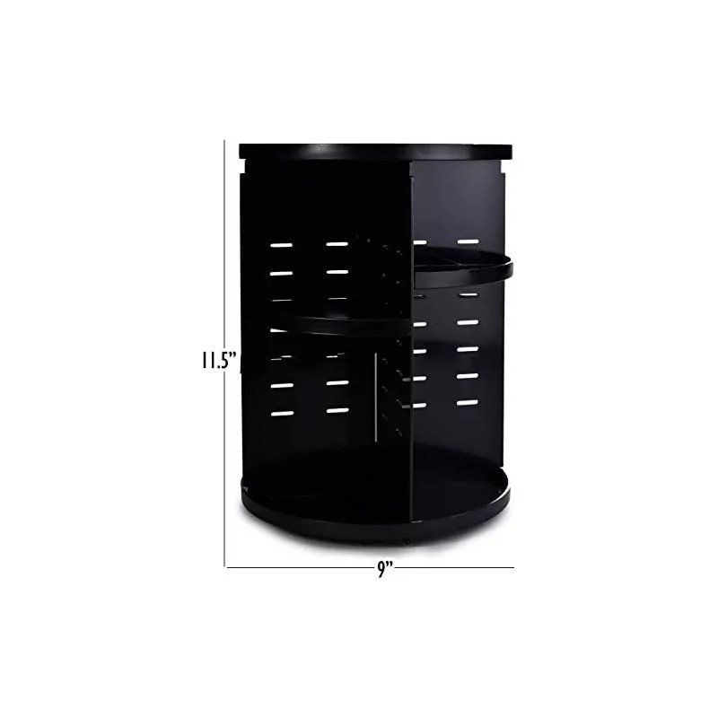 Masirs Organizador De Maquillaje Giratorio 360: Estante Ajustable Y