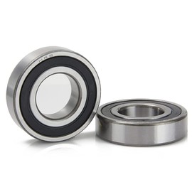 6205-2RZ Bearings, 25x52x15mm Ball Bearing 6205RZ Double Rubber Sealed Shielded Bearing ID 25mm, OD 52mm, Thickness 15mm Deep Groove Ball Bearing for 3D Printer, Scooters Ball Bearing 2pcs