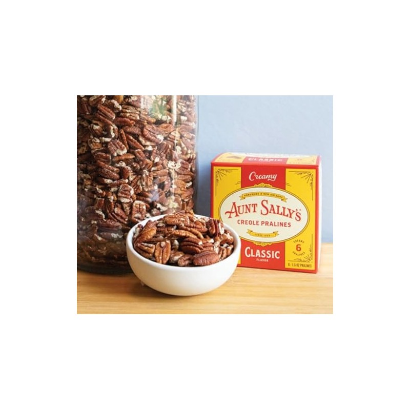 Aunt Sally's Creamy Classic Pralines- 6 count box- New Orleans
