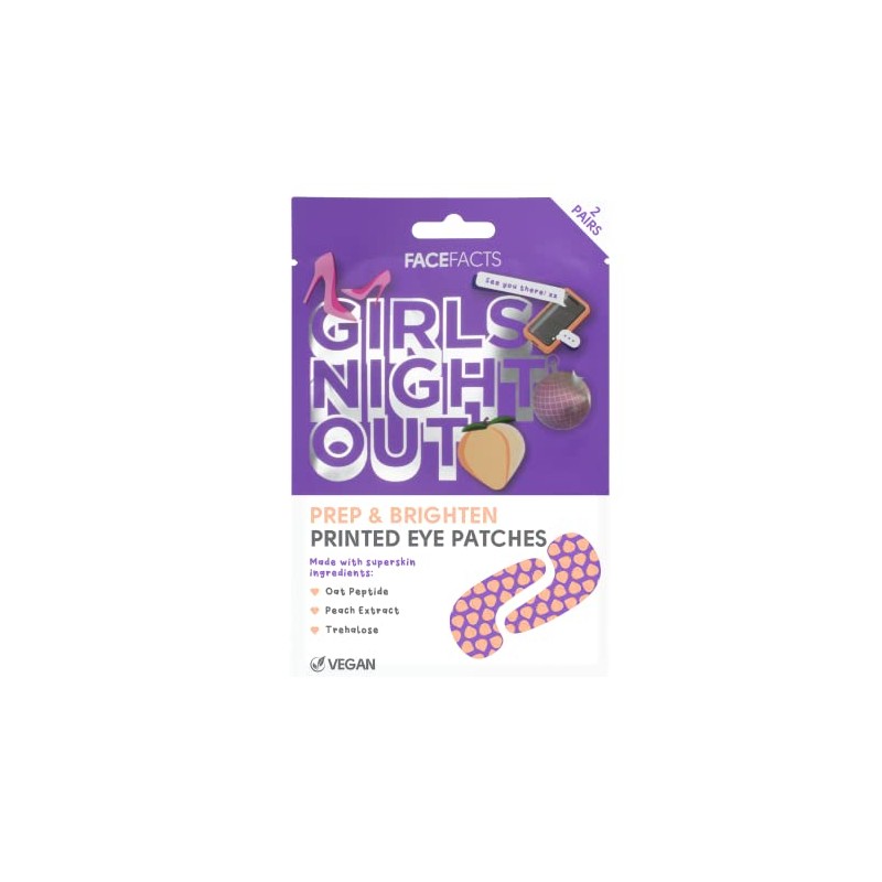Face Facts Girls Night Out Brightening Printed Eye Patches
