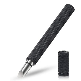 CTFRQC Golf Club Groove Sharpener, Re-Grooving Tool and Cleaner for Wedges & Irons - Generate Optimal Backspin - Suitable for U & V-Grooves (Black)