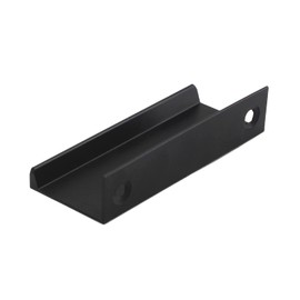 250mm Aluminium Alloy Finger Edge Handle Pull Black Modern Style Drawer Cupboard Handles Wardrobe Handles (6 Pieces)