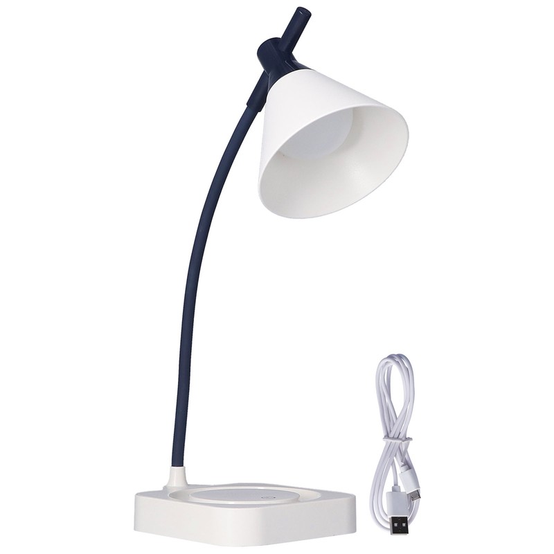 LED Table Light 3 Levels Dimming USB Charging Adjustable Gooseneck
