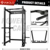 Mikolo 3"x3" Power Cage: 2000lbs Multi-Function Power Rack for Home