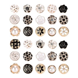 30Pcs Brooches for Women, Flower Brooches Crystal Rhinestone Brooches Shirt Clips Enamel Pins Hat Pins Brooch Pins Rhinestone Buttons