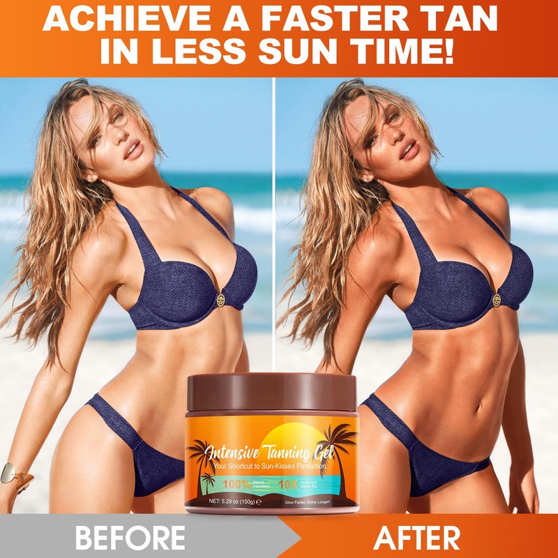 Brown Shine Sunbed Tanning Accelerator, Premium Tanning Accelerator Cream for