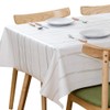 TruDelve Heavy Duty Vinyl Table Cloth for Kitchen Dining Table