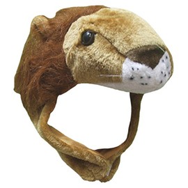 Petitebelle Lion Floppy Hat Dress Up Party Costume for Unisex Free Size One Size Brown