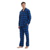 kolipajam Men's 100% Cotton Flannel Pajama Set Yarn Dyed Cozy