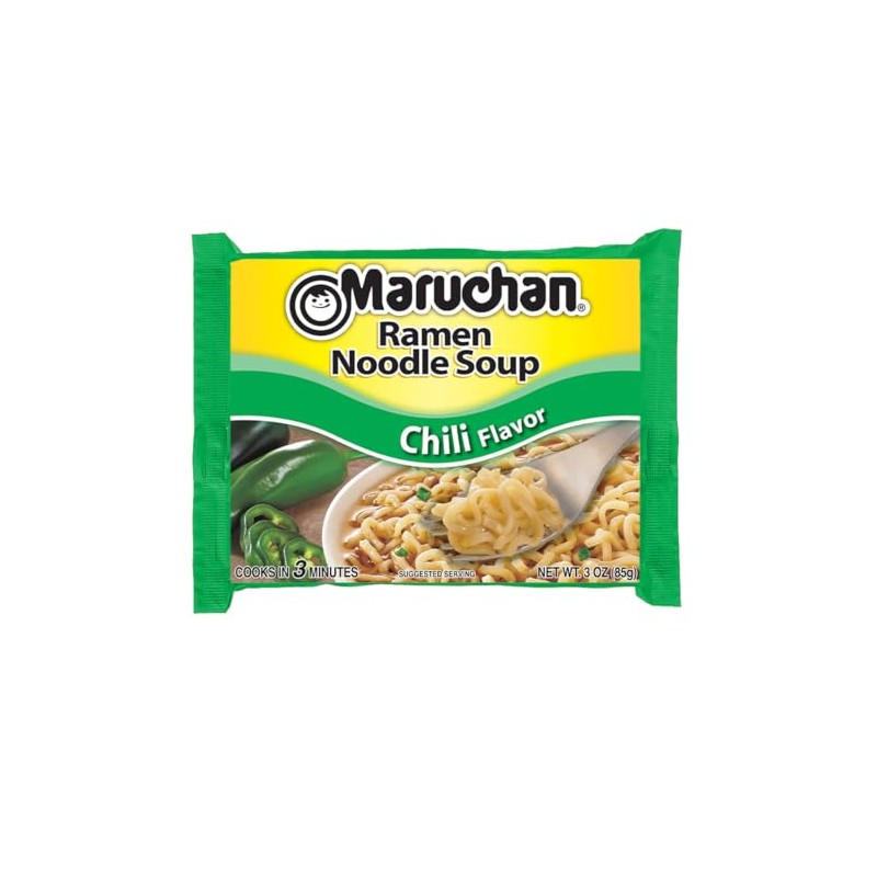 Maruchan Ramen Chili, Instant Ramen Noodles, Ready to Eat Meals,