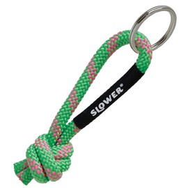 SLOWER SLW603 Rope Keychain, Paracord Key Chain, Outdoor MIX GREEN PEBBLE ROPE KEY HOLDER PELDER PEEL