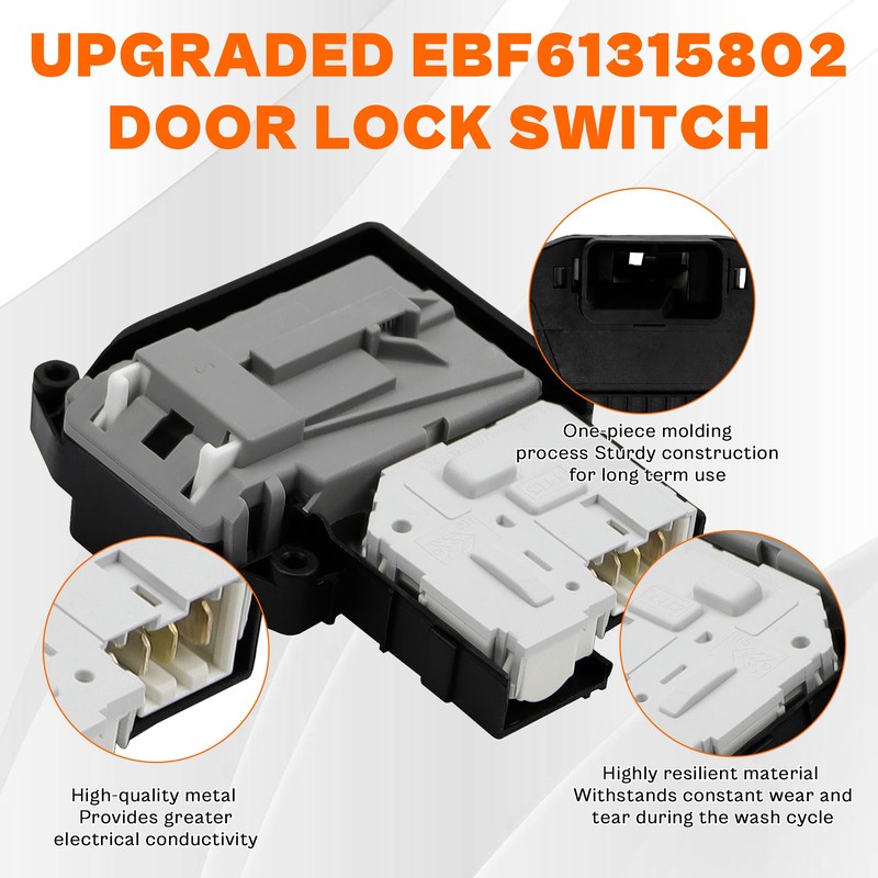 EBF61315802 Washer Door Lock Switch Assembly - Exact for L.G