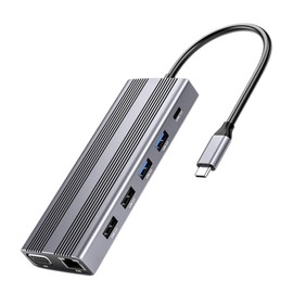 Gatuida Type-c USB Hub Adapter Multi-Function Expansion Dock Supports USB Data Transfer Compatible Computers Laptops and More Easy Setup Compact Design No Drivers Required