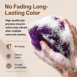 Esponja de red africana exfoliante para la ducha con bolsa de viaje