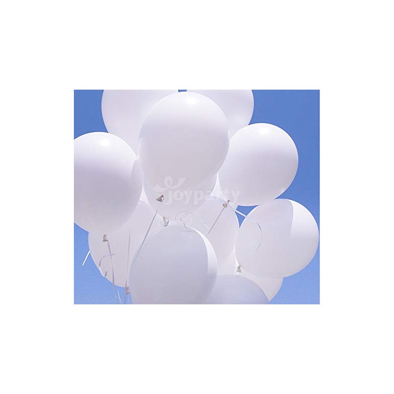 30 Pack 12" Round Balloons Standard White 30cm White Balloons