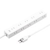 Sanwa Supply TAP-2210-2W Power Strip, 10 Socks, 2P (6.6 ft