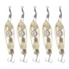 5PCS LED Fishing Lure Light Rustproof Stainless Steel LED Lighted