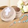 TBTFW My First Rosary, Baby Rosary Baptism Keepsake Box, Baby