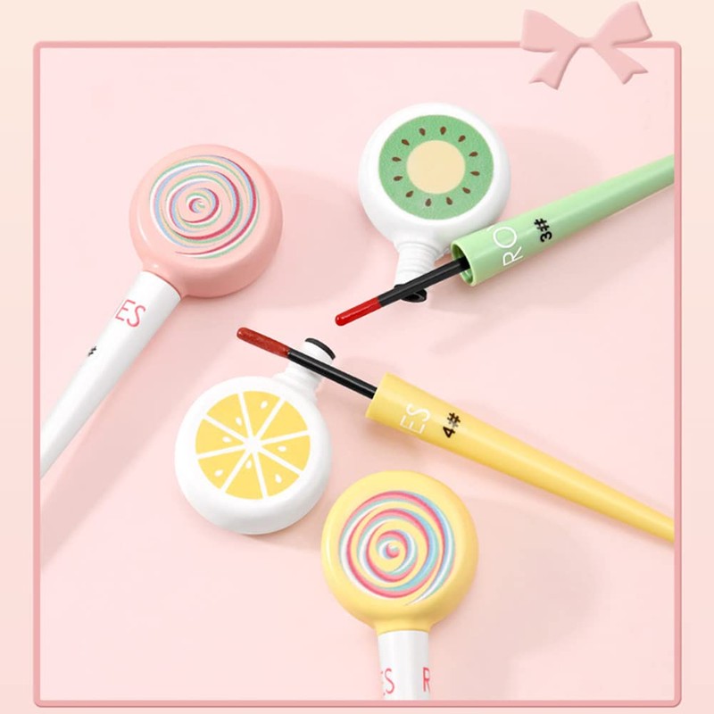 ROYUES Candy Velvet Lip Glaze Lollipop Lip Gloss 5ml Lipstick