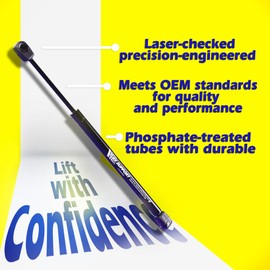 Tuff Support Original Lift Strut Extended Length 21.21 Inch Force 115 Lbs Direct Replacement for - SG203005 Replaces Universal Gas Prop Spring Strut for RV Bed Tonneau Cover Storage Box