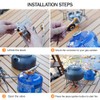 TOMSHOO 5800W Foldable Camping Gas Stove 3 Burners Piezo Ignition